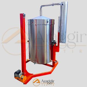 جرثقیل دستگاه عرق گیر ، گلابگیر و اسانس گیر 600 لیتری جرثقیل دار